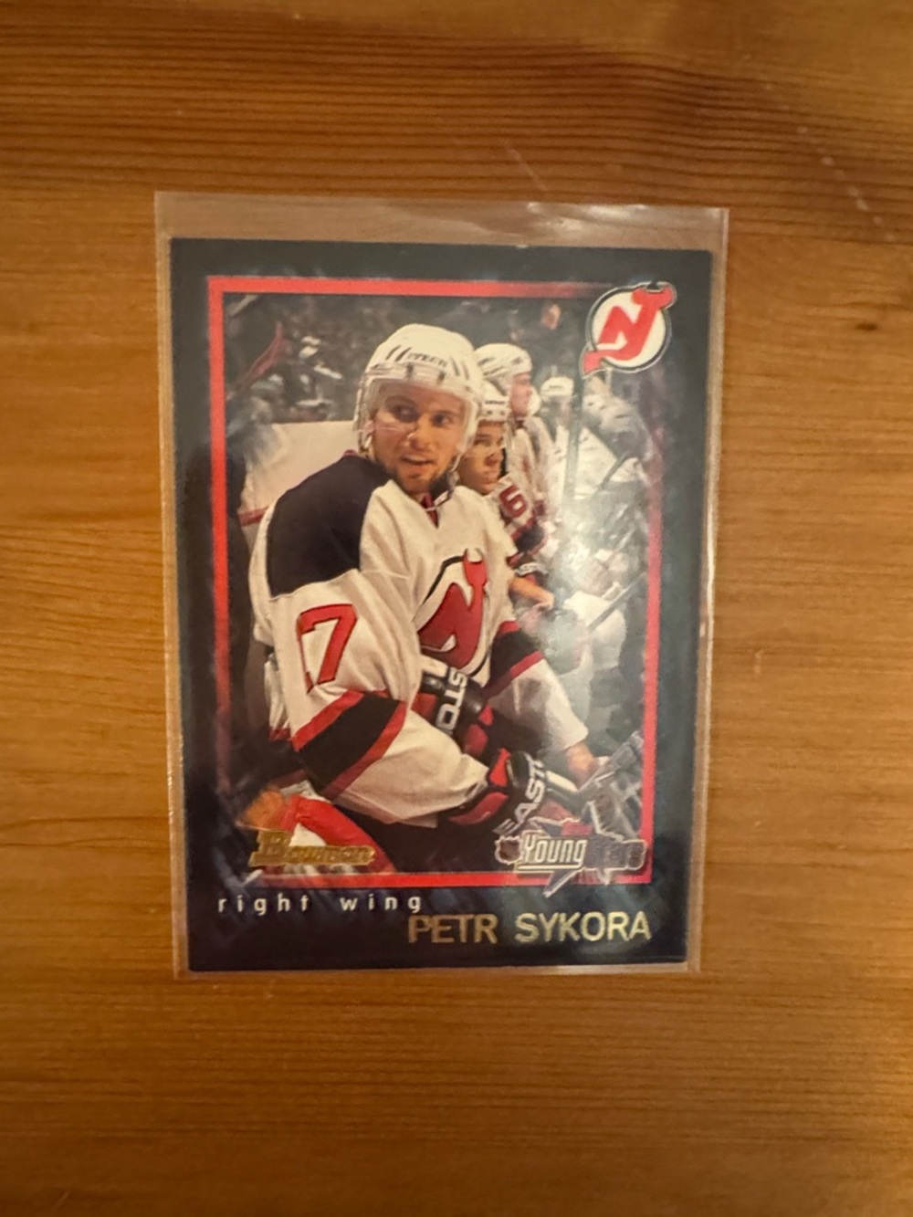 Petr Sykora New Jersey Devils Hockey Card - Red White Black